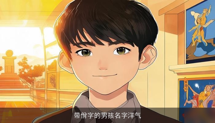 带佾字的男孩名字洋气