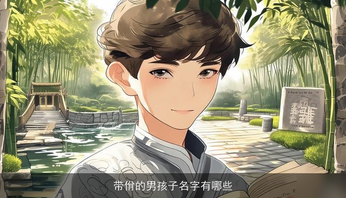 带佾的男孩子名字有哪些