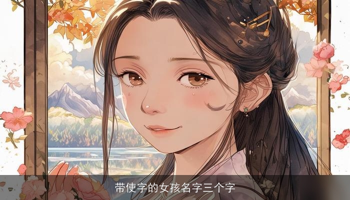 带使字的女孩名字三个字