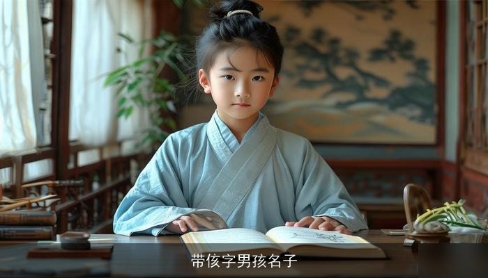 带侅字男孩名子