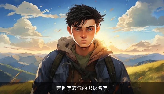 带例字霸气的男孩名字