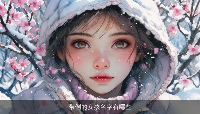 带例的女孩名字有哪些