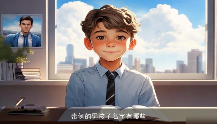 带例的男孩子名字有哪些