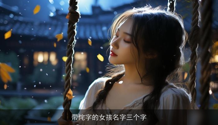 带侘字的女孩名字三个字
