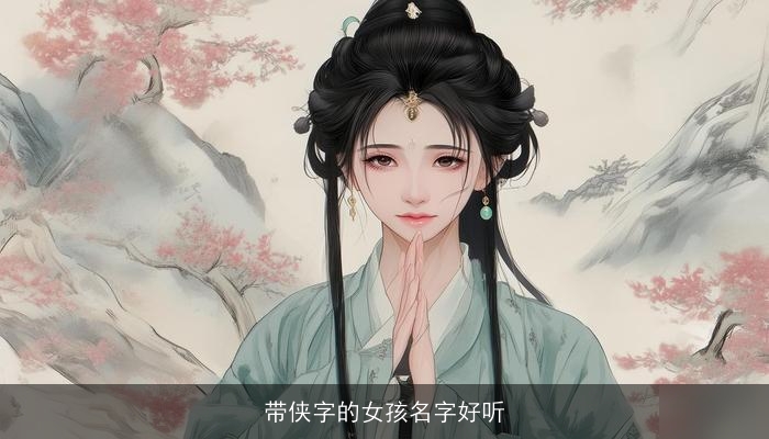 带侠字的女孩名字好听