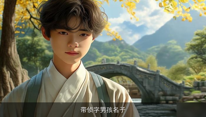 带侦字男孩名子