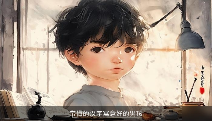 带侮的汉字寓意好的男孩