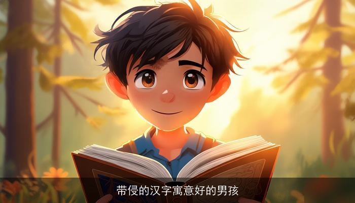 带侵的汉字寓意好的男孩