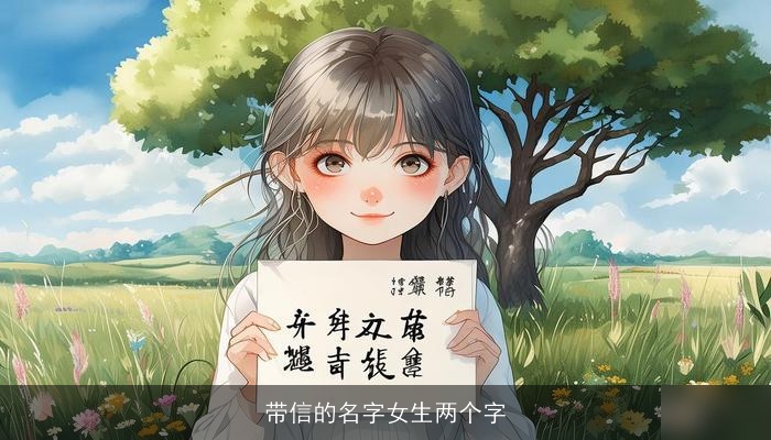 带信的名字女生两个字