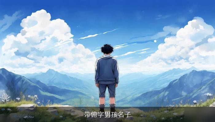 带俯字男孩名子
