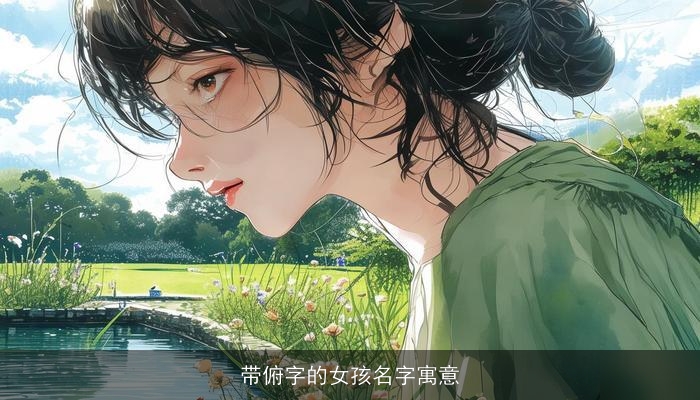 带俯字的女孩名字寓意