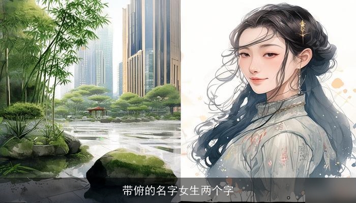 带俯的名字女生两个字