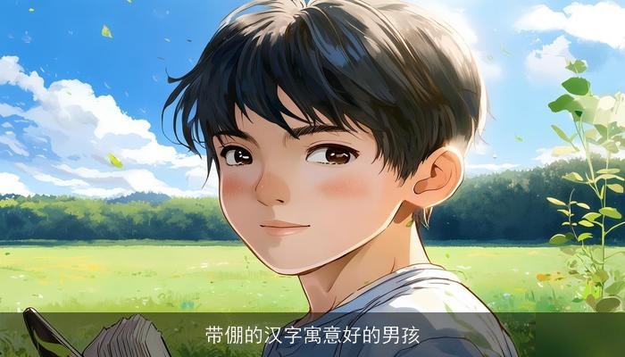 带倗的汉字寓意好的男孩