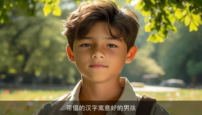 带倡的汉字寓意好的男孩