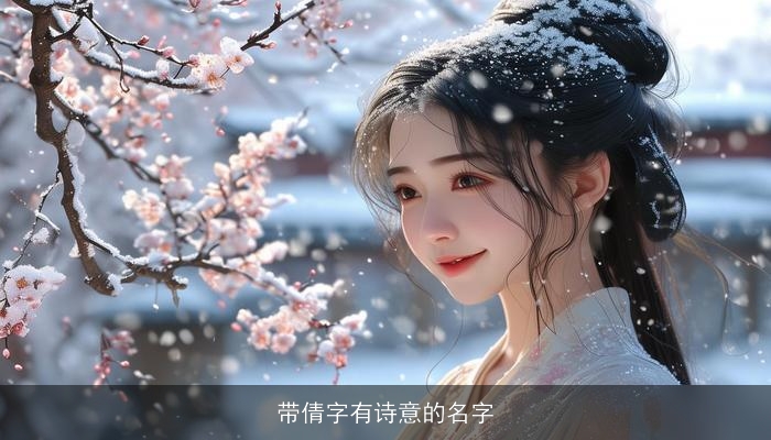 带倩字有诗意的名字