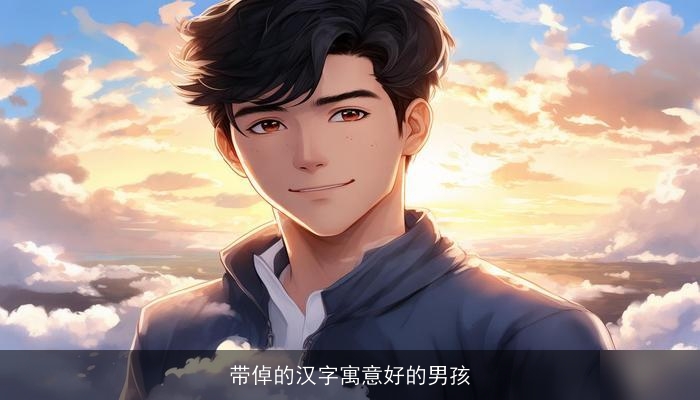 带倬的汉字寓意好的男孩
