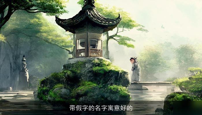 带假字的名字寓意好的