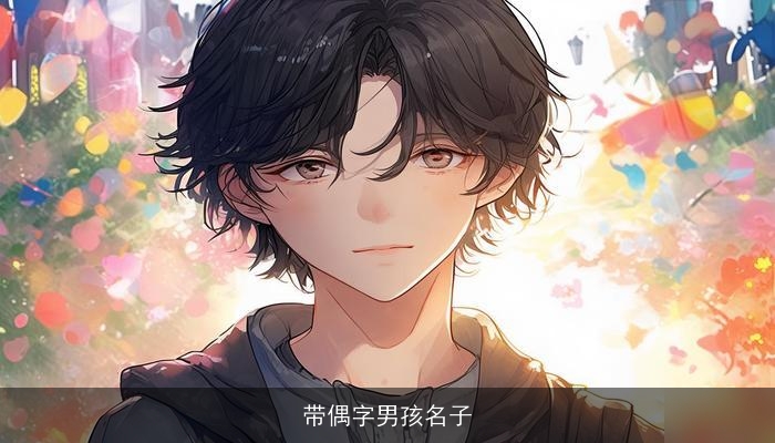 带偶字男孩名子