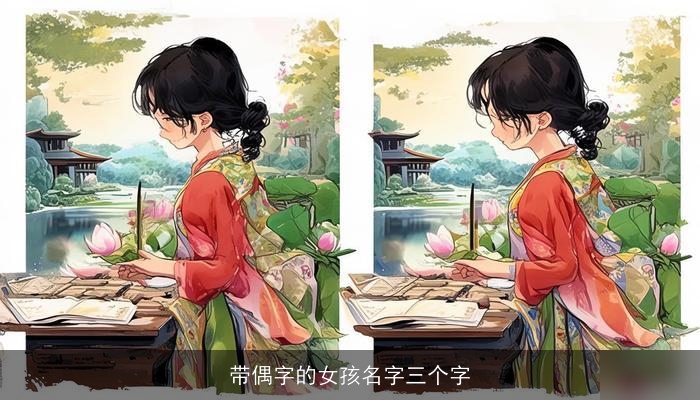 带偶字的女孩名字三个字