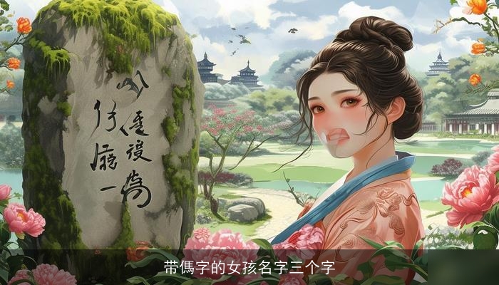带傌字的女孩名字三个字