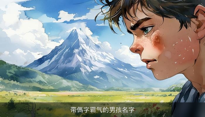 带傌字霸气的男孩名字