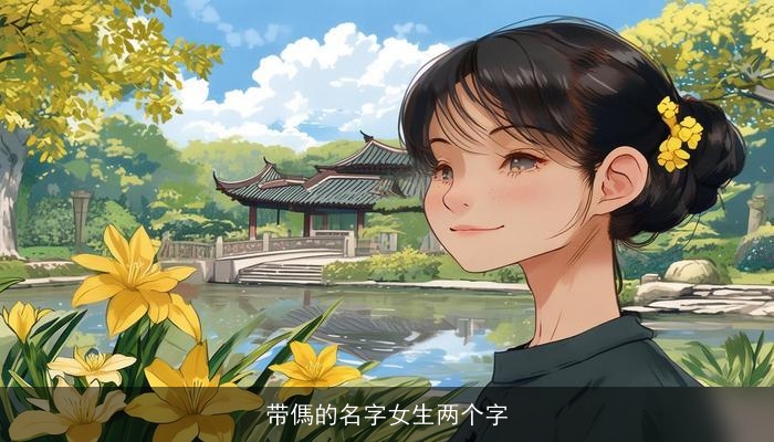 带傌的名字女生两个字