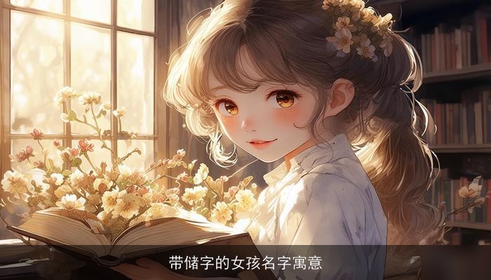 带储字的女孩名字寓意