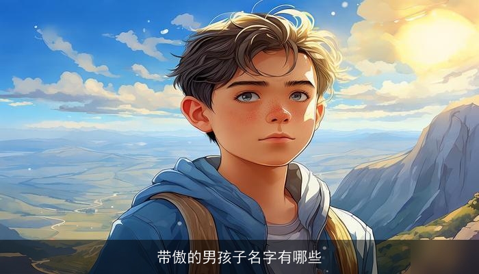 带傲的男孩子名字有哪些