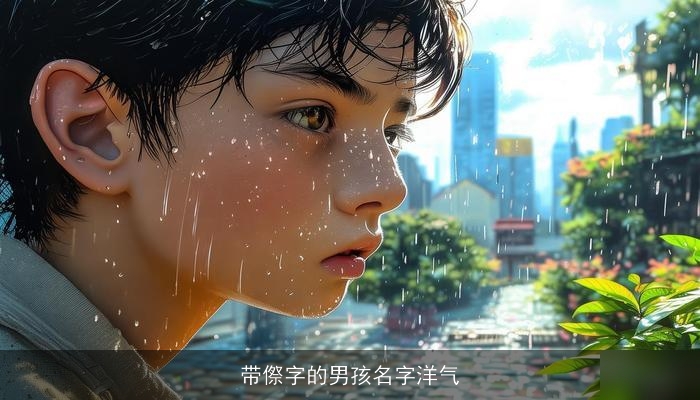 带傺字的男孩名字洋气