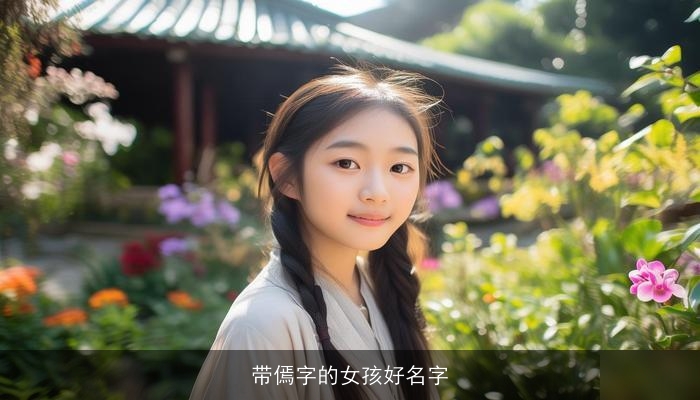 带傿字的女孩好名字