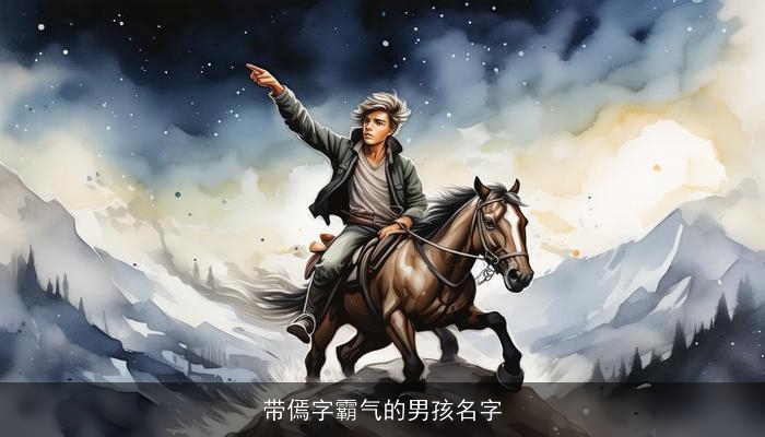 带傿字霸气的男孩名字