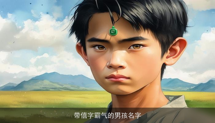 带僖字霸气的男孩名字
