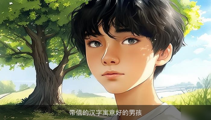 带僖的汉字寓意好的男孩