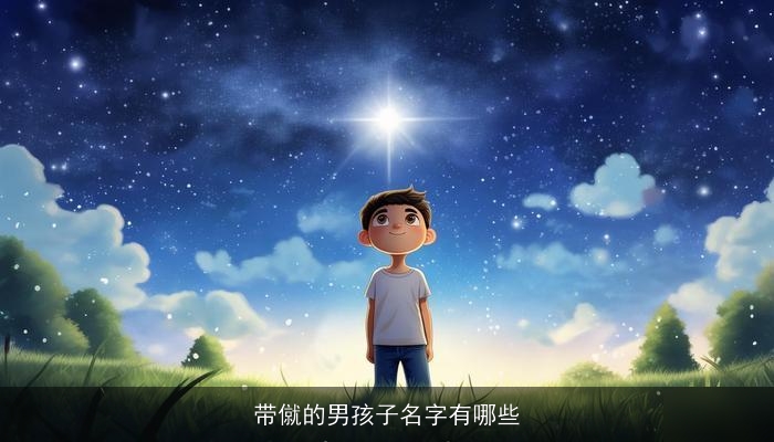 带僦的男孩子名字有哪些