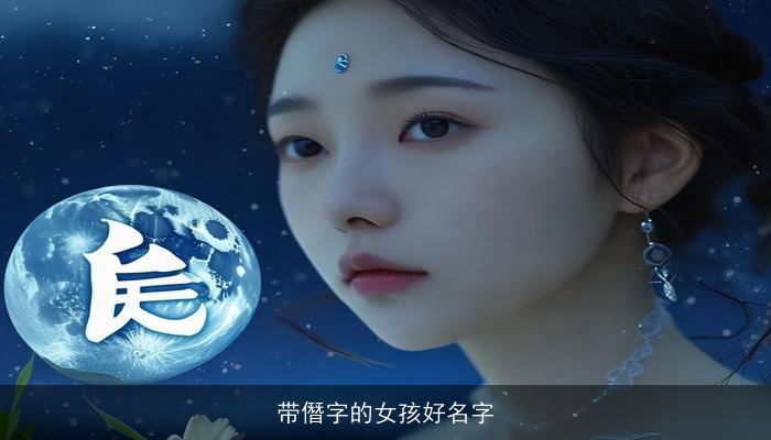 带僭字的女孩好名字