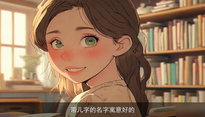 带儿字的名字寓意好的