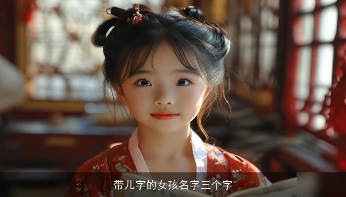 带儿字的女孩名字三个字