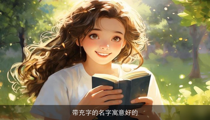带充字的名字寓意好的