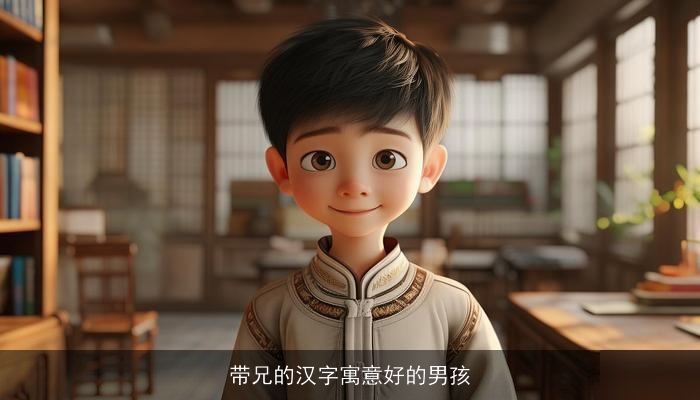带兄的汉字寓意好的男孩