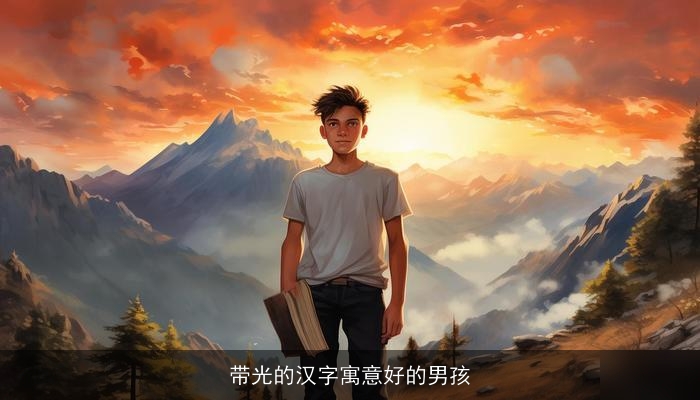 带光的汉字寓意好的男孩