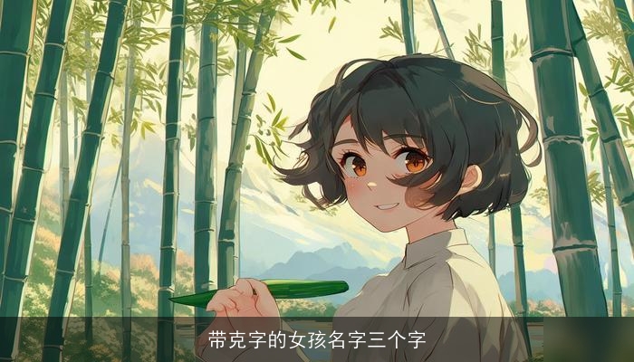 带克字的女孩名字三个字