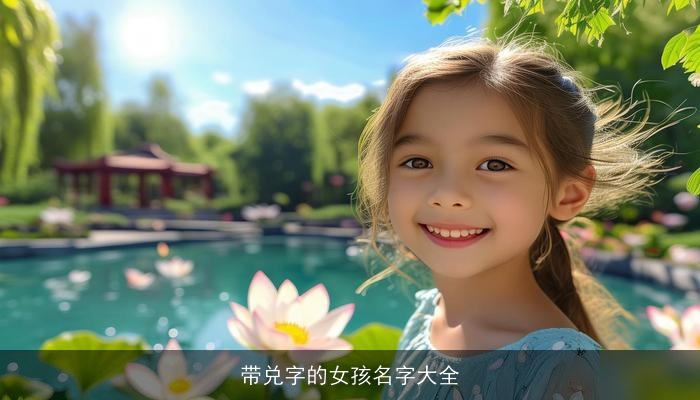 带兑字的女孩名字大全