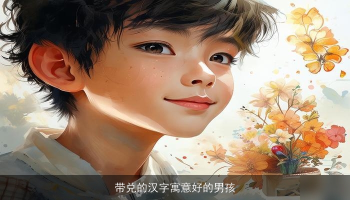 带兑的汉字寓意好的男孩