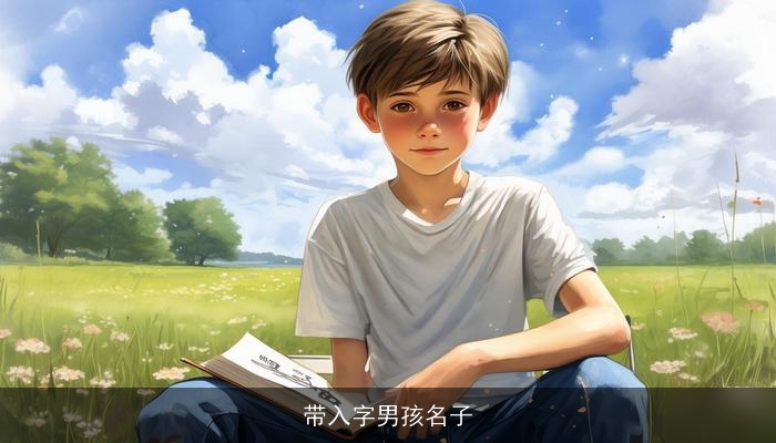 带入字男孩名子