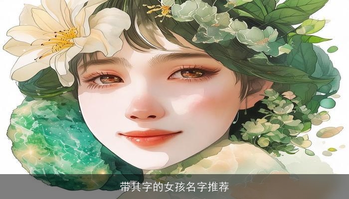 带其字的女孩名字推荐