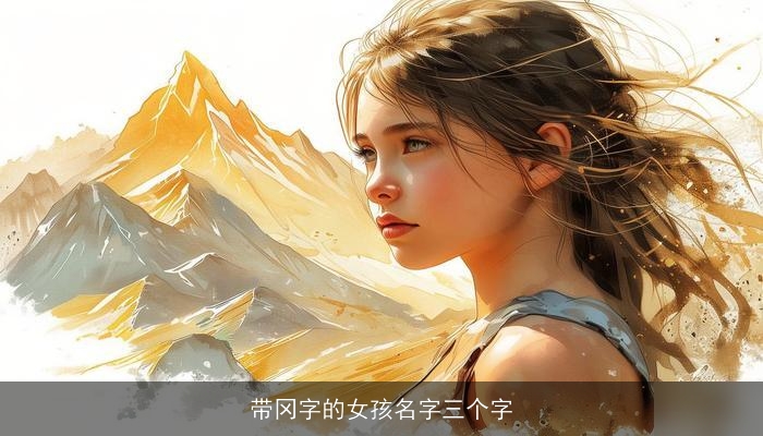 带冈字的女孩名字三个字