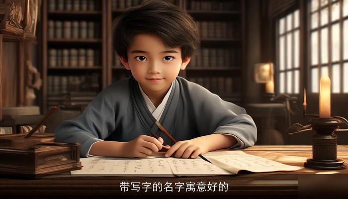 带写字的名字寓意好的