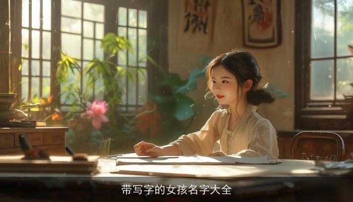 带写字的女孩名字大全