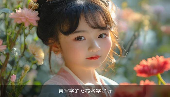 带写字的女孩名字好听
