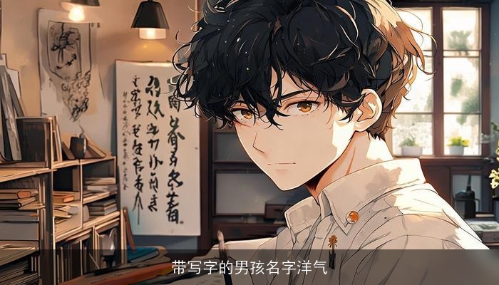 带写字的男孩名字洋气
